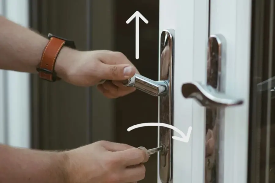 Deurhendel hoog pese