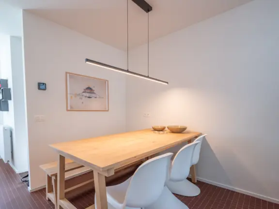 Vakantiehuis wijk de brabander 115 cadzand eettafel ver af 2