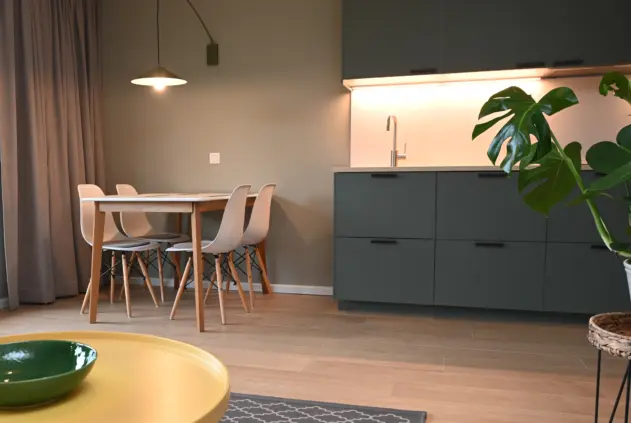 Appartement wijk de brabander 71 cadzand eethoek doorkijkje