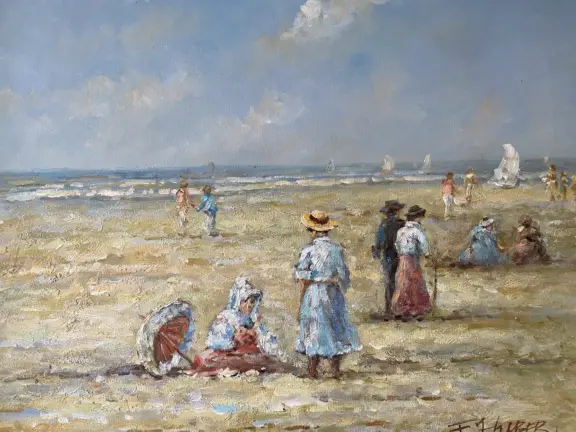 Wijk de brabander 165 cadzand veerhuis schilderij