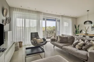 Appartement strandresidentie cadzand woonkamer balkon