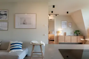 Appartement boulevard de wielingen 33 302 cadzand bad woonkamer doorkijkje