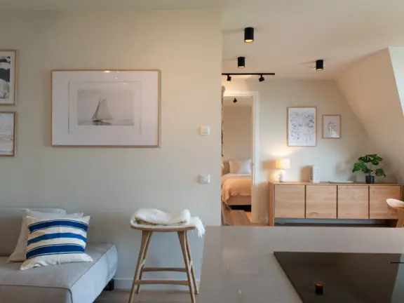 Appartement boulevard de wielingen 33 302 cadzand bad woonkamer doorkijkje