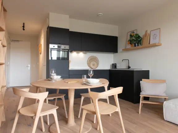 Appartement boulevard de wielingen 33 304 cadzand bad eethoek keuken