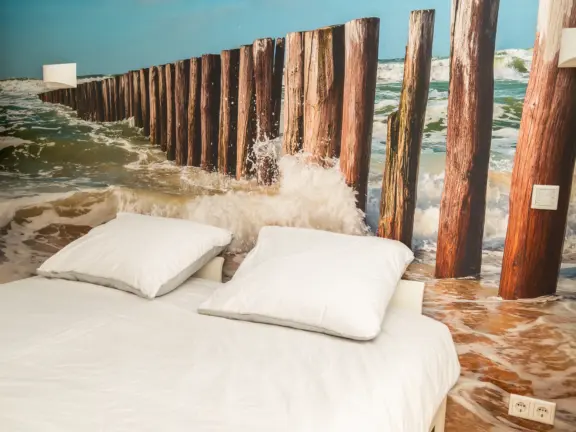 Badhuis cadzand appartement 2 F105 slaapkamer 1kussens