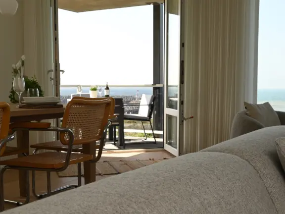 Appartement boulevard de wielen 55 18 cadzand eethoek