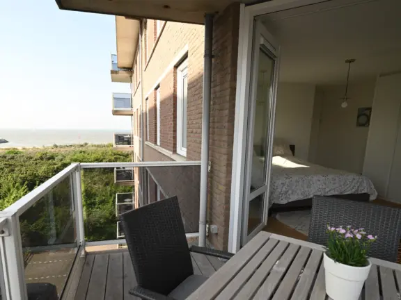 Appartement boulevard de wielen 55 18 cadzand slaapkamer 1 balkon zeezicht
