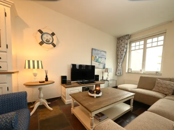 Appartement duindoorn 301 cadzand woonkamer tv
