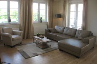 Appartement duinhof 1 6 11 cadzand woonkamer zicht