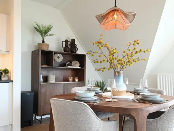 Duinhof appartement cadzand stijn albregtsstraat 6 13 eethoek tafel