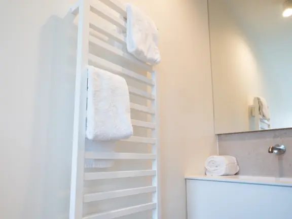 The hamptons cadzand appartement lumiere masterbedroom badkamer ensuite designradiator