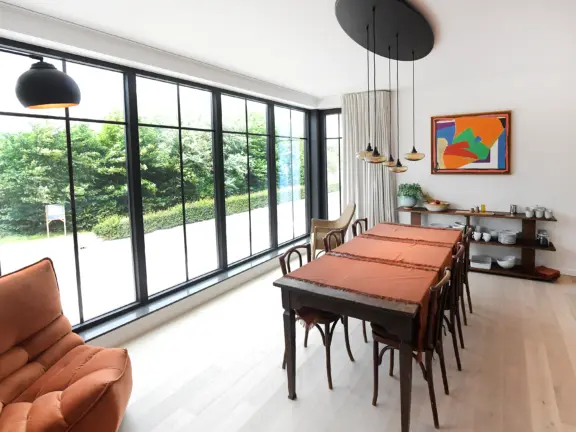 Hamptons cadzand luxe appartement boulevard 22 101 eethoek zicht op straat en duinen