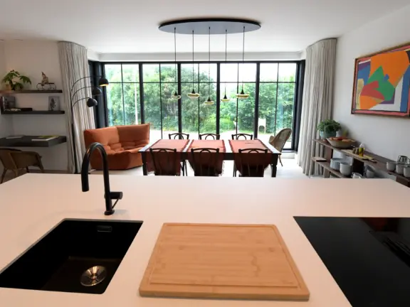 Hamptons cadzand luxe appartement boulevard 22 101 keuken kookeiland close