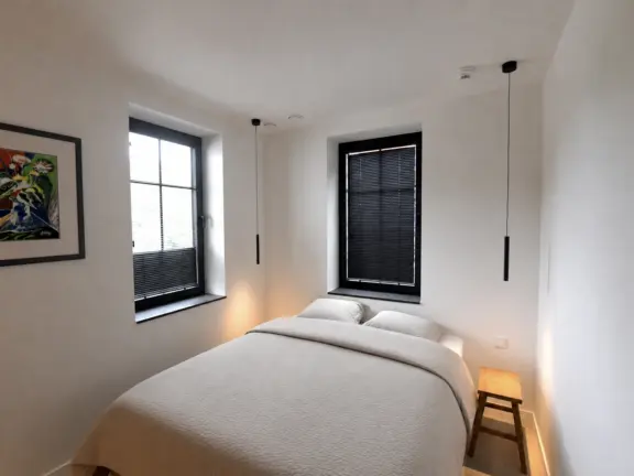 Hamptons cadzand luxe appartement boulevard 22 101 masterbedroom nachtlampje