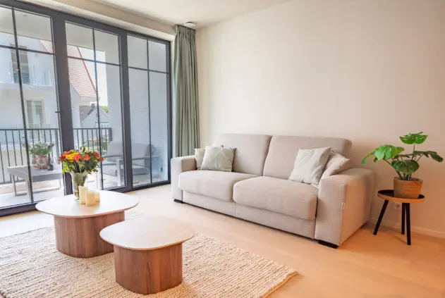 0 appartement sky cadzand woonkamer bank