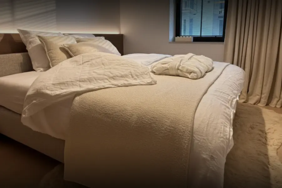 Hamptons appartement slaapkamer