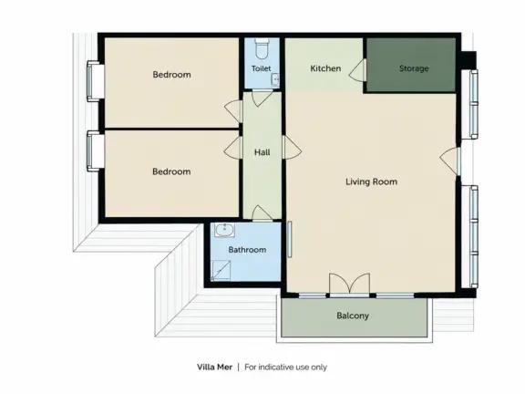 Plattegrond appartement Wielingen 15 202 VM