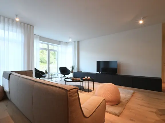 Vakantie appartement boulevard de wielingen 15 001 cadzand woonkamer tv