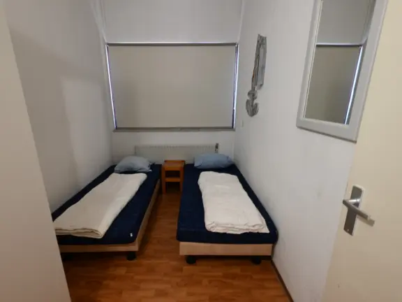 Vakantiehuis lijsterstraat 4 cadzand slaapkamer boven twee 1 persoonsbedden