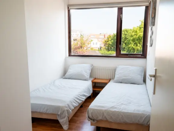 Vakantiehuis lijsterstraat 4 cadzand slaapkamer boven twee 1 persoonsbedden