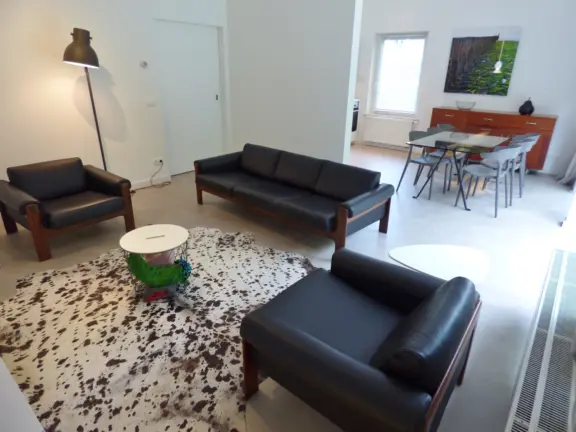 Vakantie bungalow nachtegalenstraat 13 cadzand woonkamer totaal