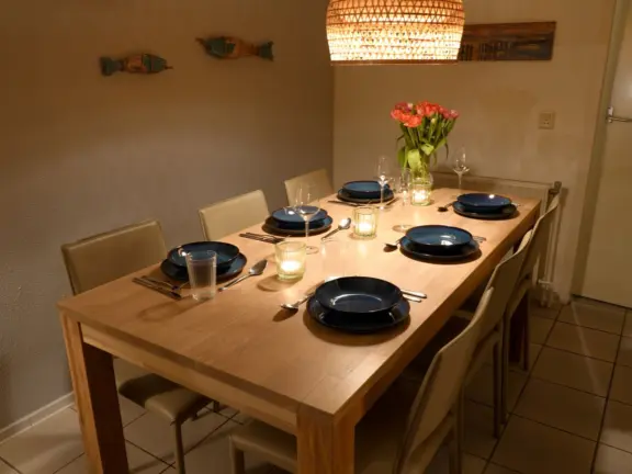 Ferienhaus sleedoornstraat 10 cadzand esstisch
