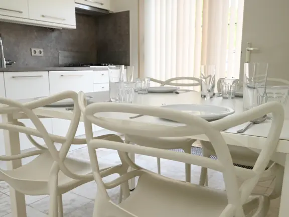 Vakantiehuis spaanse galeien cadzand eettafel detail