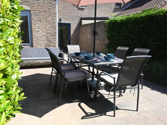 Spaanse galeien 105 cadzand ferienhaus garten essecke