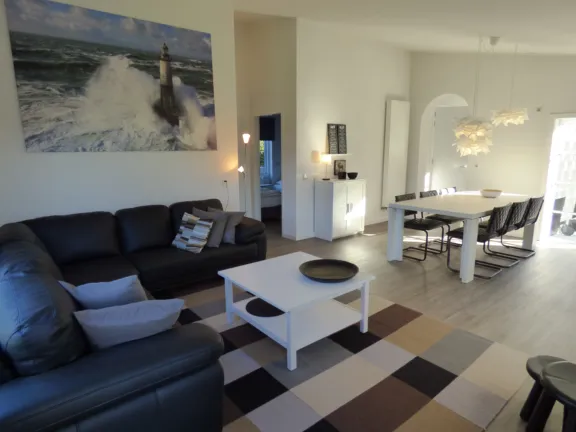 Vakantie bungalow boothuys grote christoffelstraat 11 cadzand woonkamer zithoek