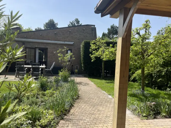 Ferien bungalow joannas hof grote christoffelstraat 15 cadzand garten sitzecke