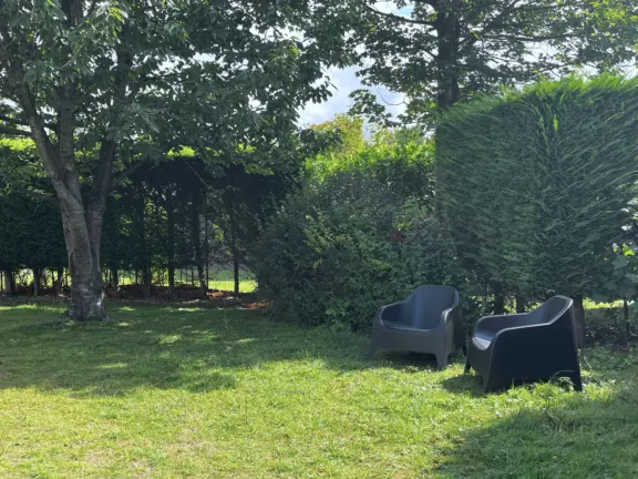 Bungalow sunrise grote christoffelstraat 30 cadzand tuin lounge stoelen