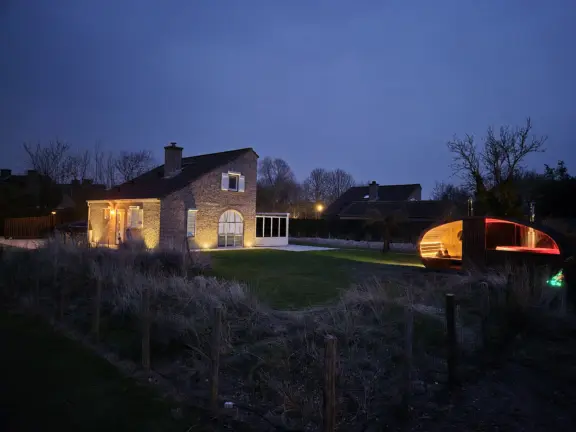 Ferienhaus wouter jansenstraat 3 cadzand buitensauna abend