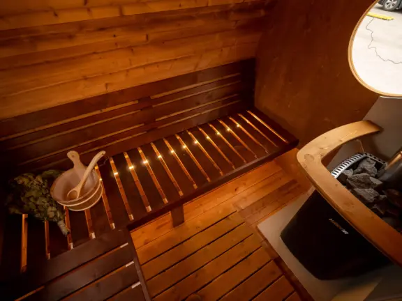 Ferienhaus wouter jansenstraat 3 cadzand buitensauna innen