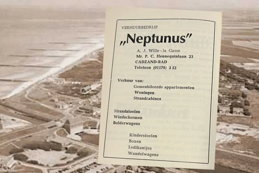 Advertentie 1970 neptunus hennequinlaan 23 luchtfoto