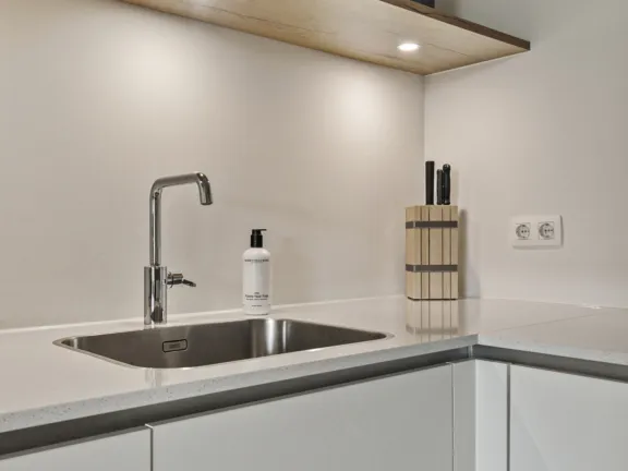 Appartement strandresidentie cadzand keuken detail