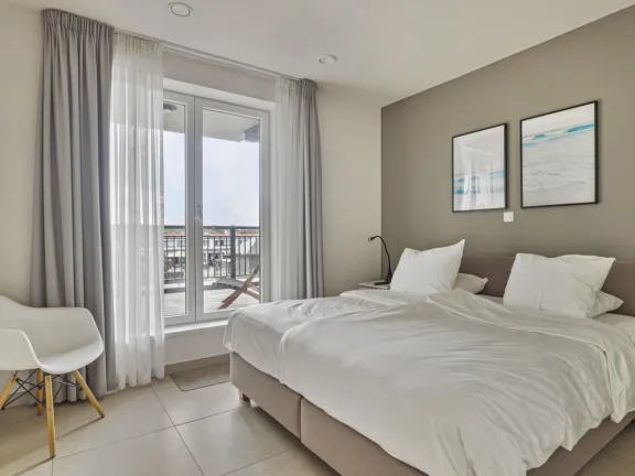 Appartement strandresidentie cadzand slaapkamer balkon