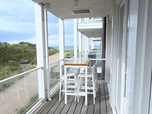 Appartement 2 E002 badhuis cadzand balkon zeezicht