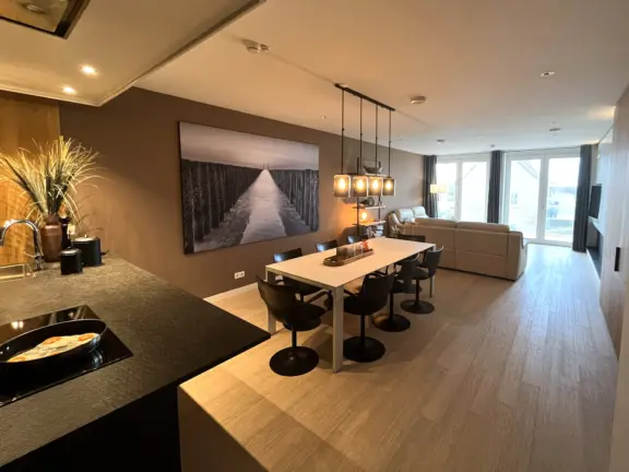 Badhuis cadzand appartement 2 F105 woonkamer totaal