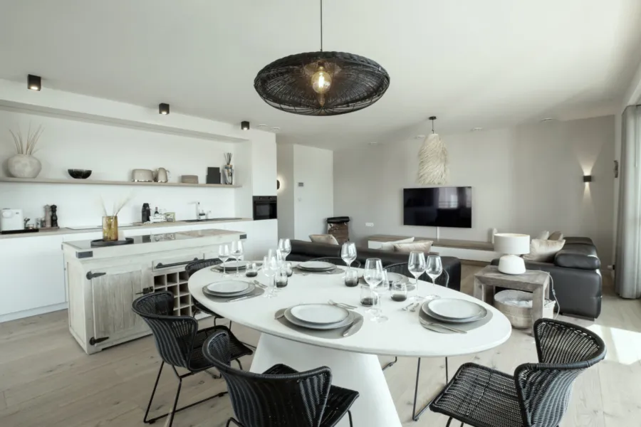 0 maison la belle de branding cadzand eethoek groen