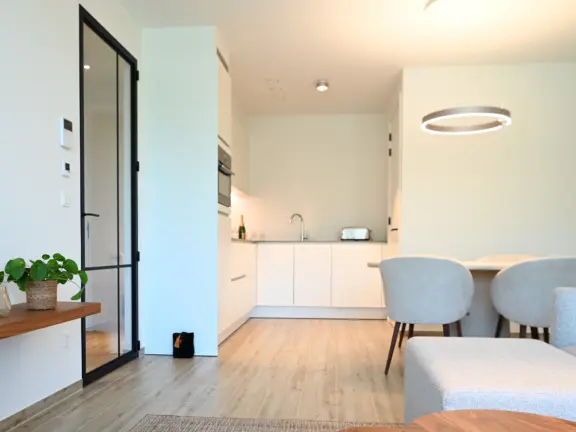 Vakantie appartement cadzand dunes et mer keuken eethoek