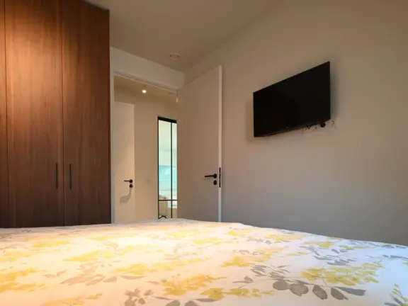 Vakantie appartement cadzand dunes et mer slaapkamer 1 tv