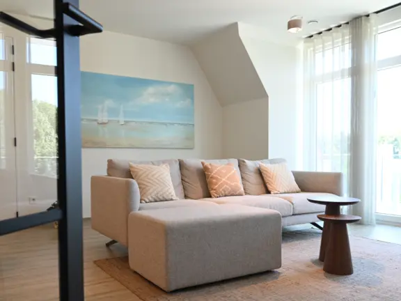 Vakantie appartement cadzand dunes et mer woonkamerdeur