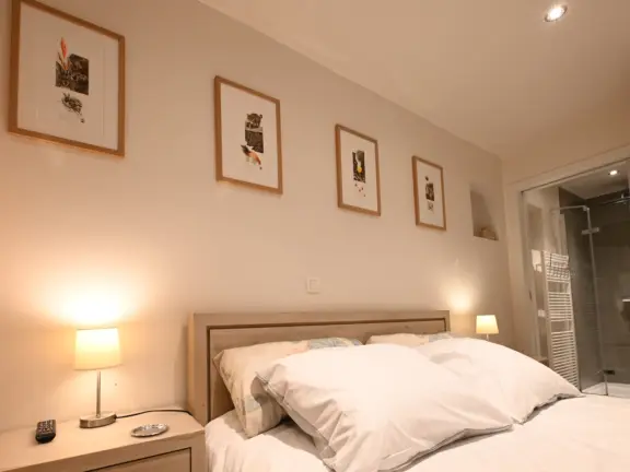 Ferienhaus margret sterntjeslaan 11 cadzand schlafzimmer 1 bett close