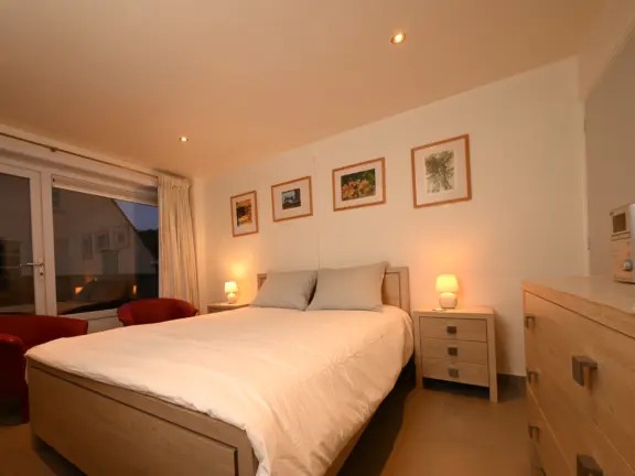 Ferienhaus margret sterntjeslaan 11 cadzand schlafzimmer 4 balkon bett