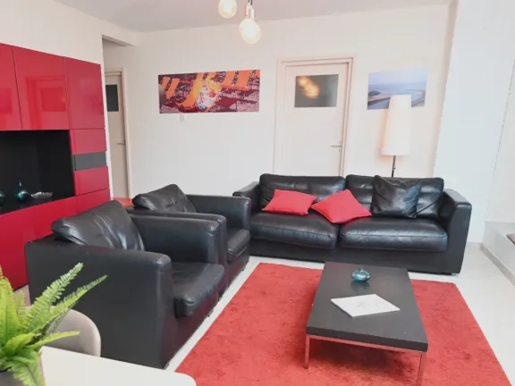 Appartement duinlaan 5 karen cadzand bad woonkamer