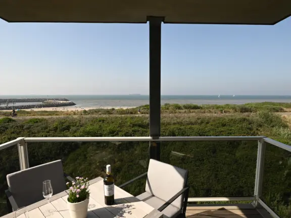 Appartement boulevard de wielen 55 18 cadzand balkon zeezijde duinen
