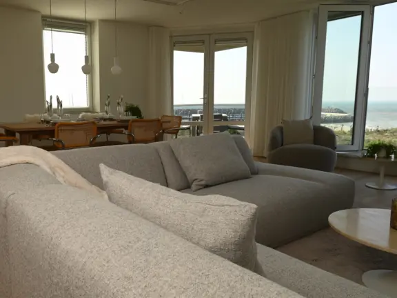 Appartement boulevard de wielen 55 18 cadzand woonkamer