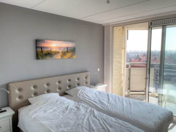 Appartement met zeezicht boulevard wielingen 76 06 cadzand slaapkamer