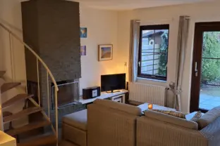 Spaanse galeien 66 vakantiehuisje cadzand woonkamer trap