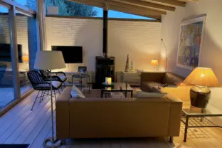 Vakantiehuis Matabiche kaapvaartstraat 7 cadzand woonkamer ramen